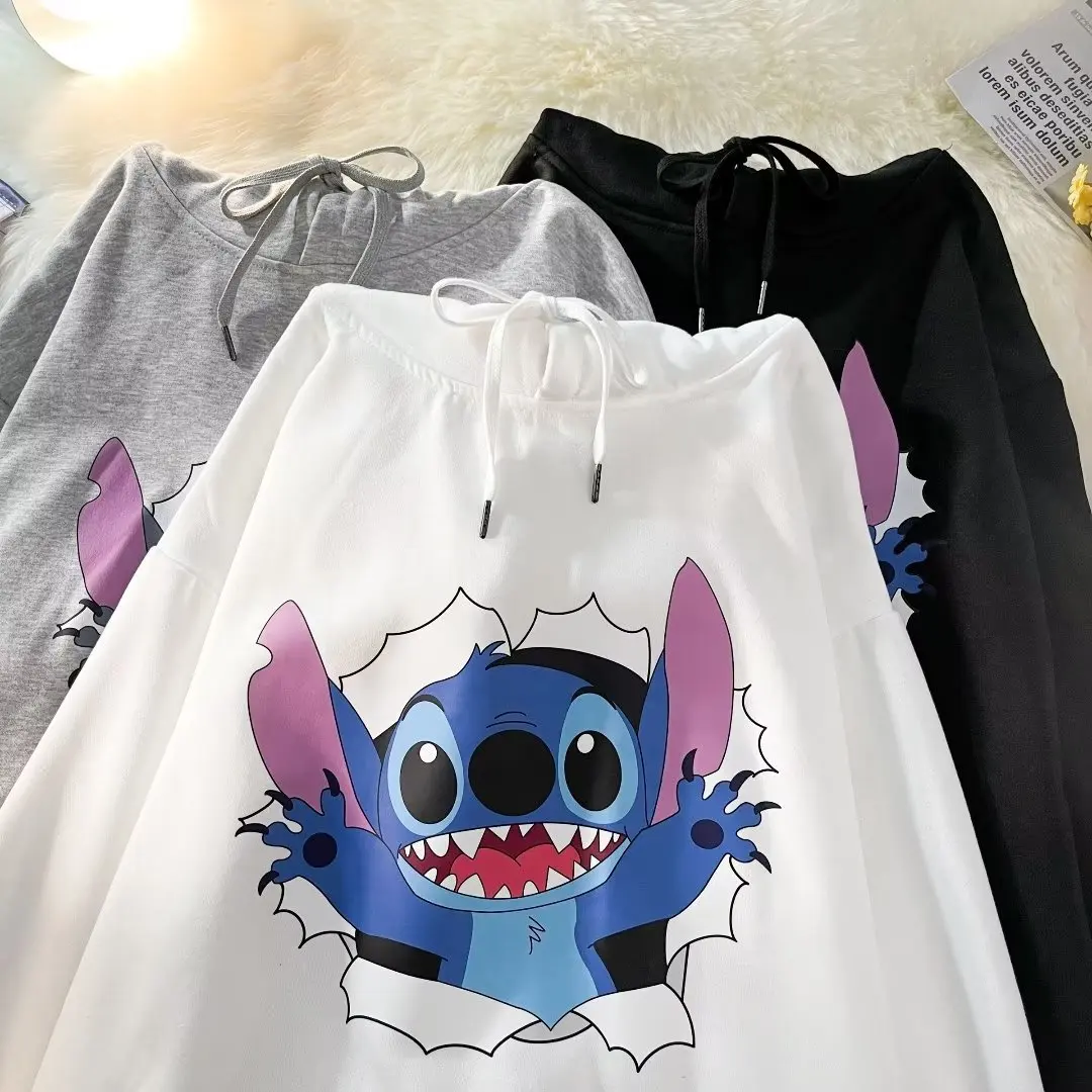 

Stitch Sweater 2023 Fall New Disney Fashion Tops Men's Couples Jacket Y2k Clothes