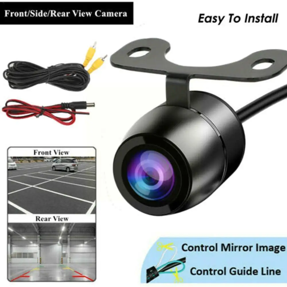 

HD Night Vision Car Rear View Camera Wide Angle Reverse Line Waterproof CCD Auto Parking Backup Camera With Monitor LED Cab Z8P2