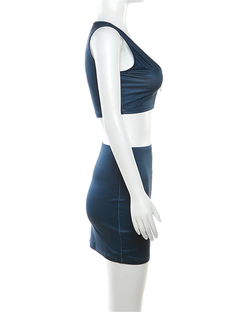 Insglas простой комплект из 2 предметов женские однотонные повседневные топы на