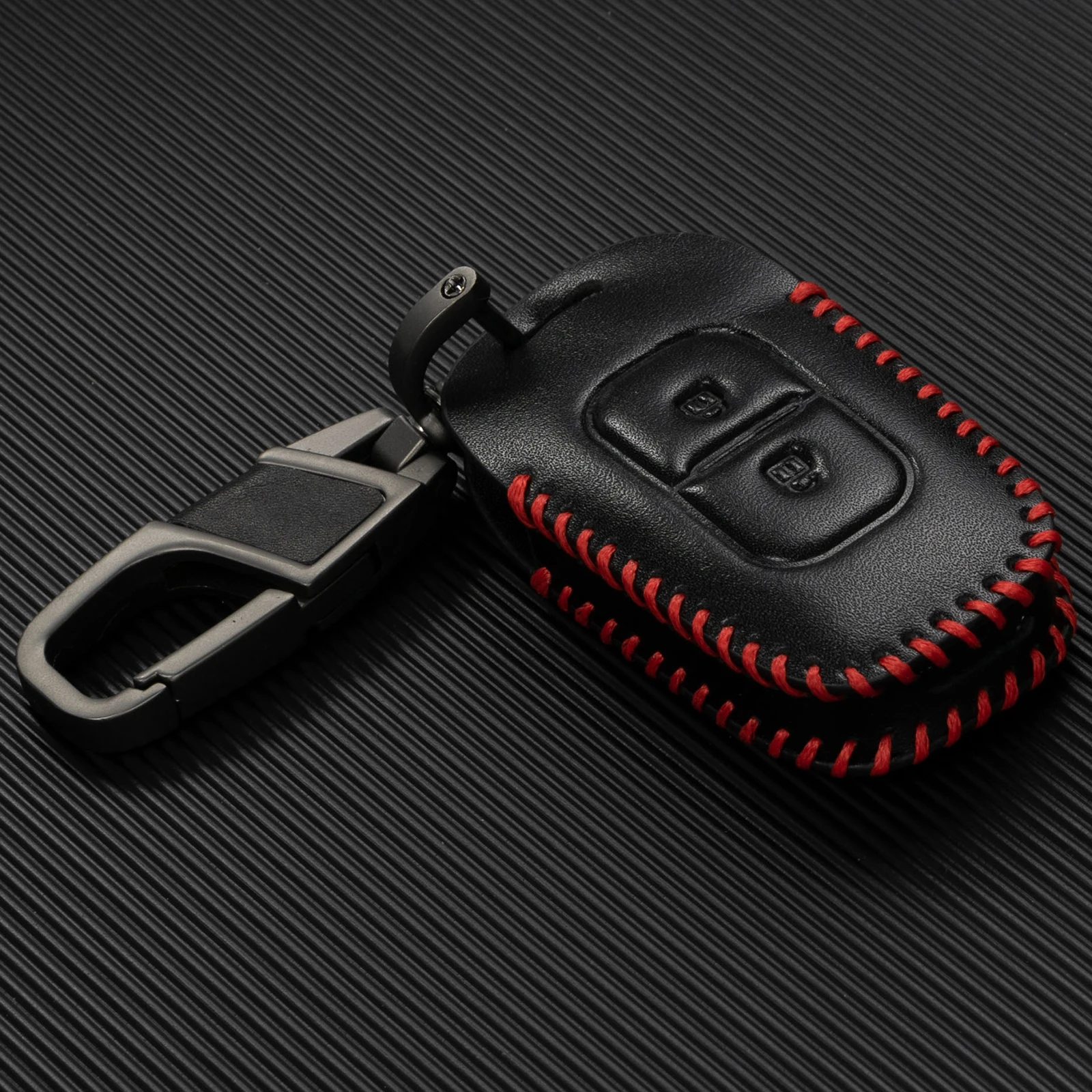 2-кнопочный автомобильный брелок из искусственной кожи с дистанционным