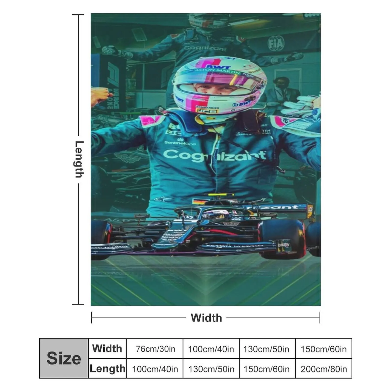 Одеяло Sebastian Vettel на зиму мягкие плюшевые детские одеяла в клетку