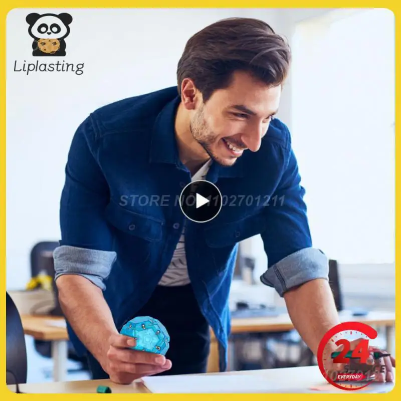 

Anti-Stress Magnetic Pentagon Fidget Toy Antistress Magical Ball Educational Decompression Toys For Children Adult Creative Gift