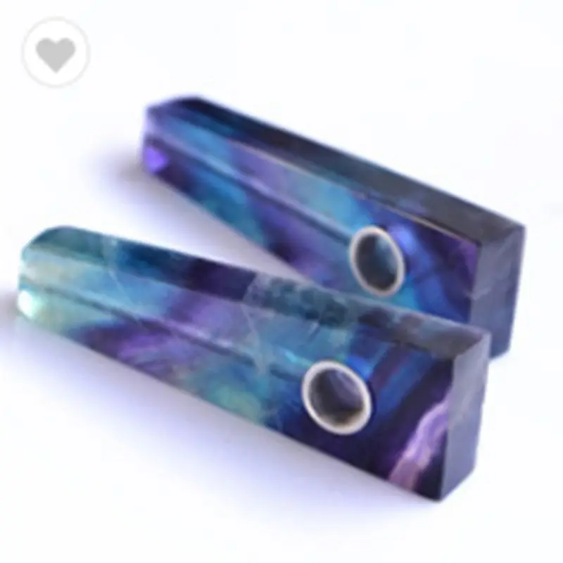 

Drop shipping Natural Crystal Stone Smokey Pipe Healing Quartz Gewelry Crystal wand Gemstone Smoking Tobacco Pipe