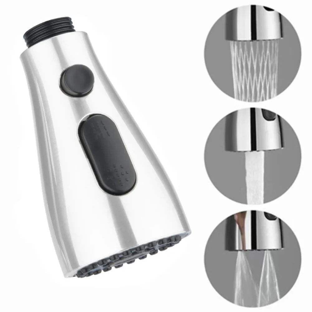 

Kitchen Faucet Pull Out Spray Shower Head Setting Spare Replacement Tap Sprayer 3 Modes 360° Rotatable Kitchen Tap