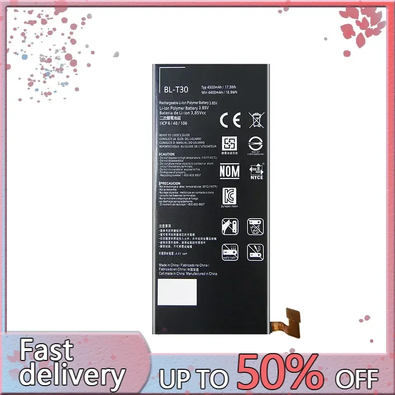 Аккумулятор BL-T30 для LG X Power2 II L64VL M320F M320N M322 L63BL K10 power M320 M320DSN M320TV MLV7N Bateria