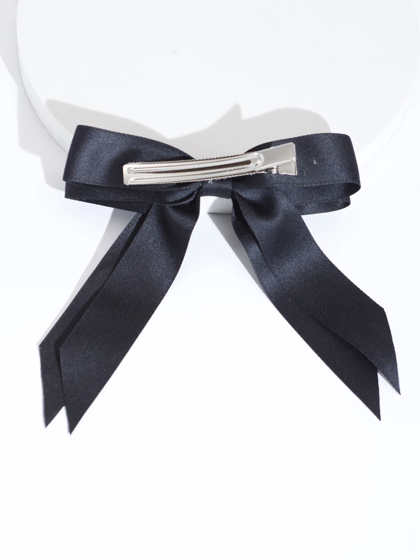 Модный черный бант для волос Lystrfac женщин и девушек Простые Модные женские