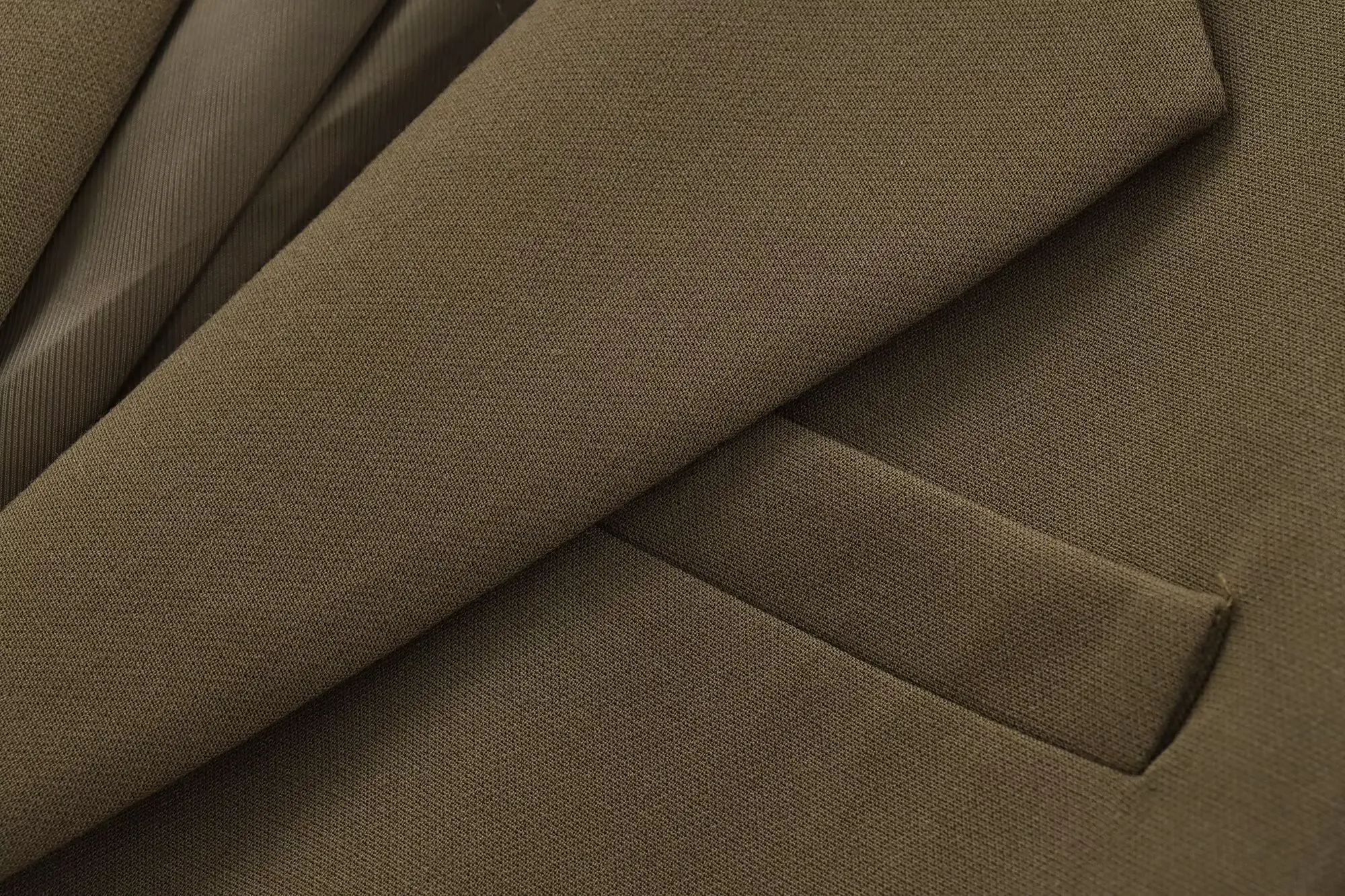 Женский элегантный однотонный Блейзер TRAFZA Карманный платок на одной пуговице