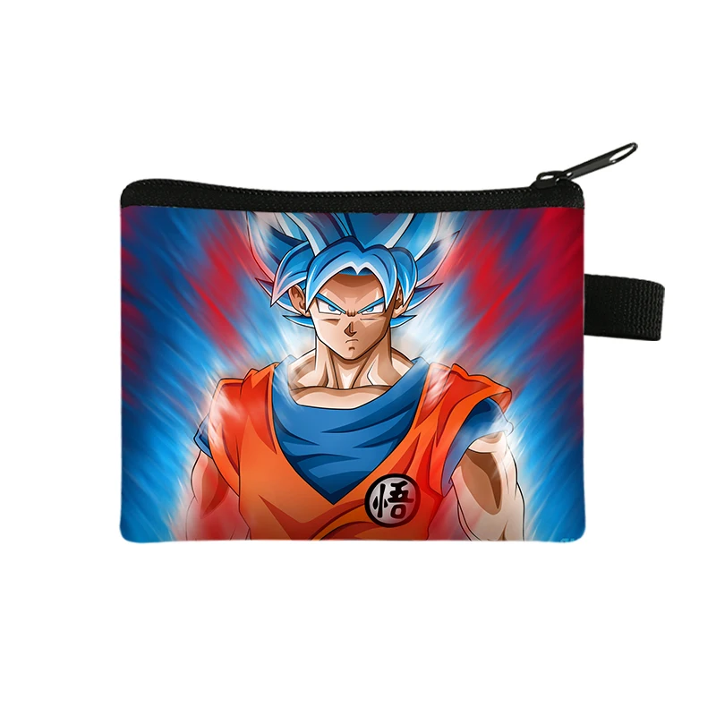 

Dragon Ball Children's Coin Purse Portable Card Holder Dragon Ball Cute Print Polyester Key Storage Bag Kawaii Wallet