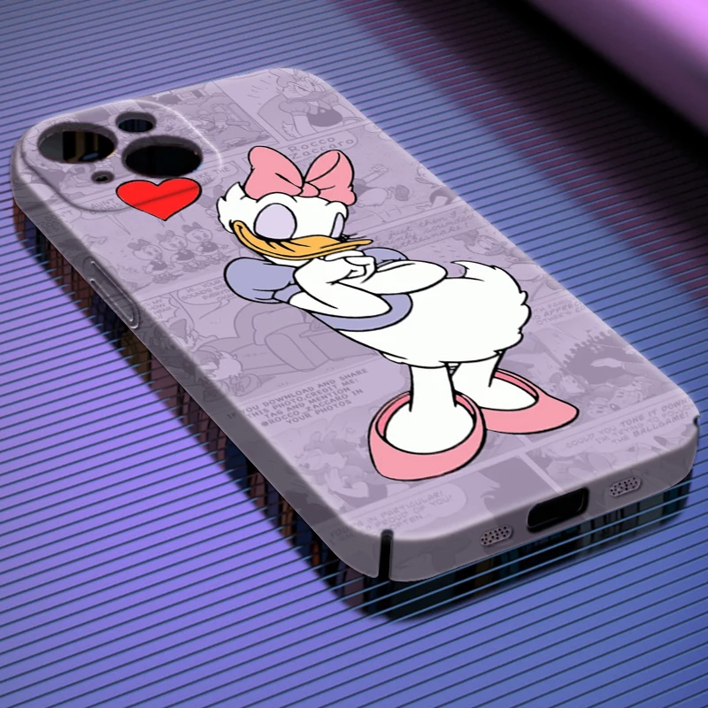 

Disney Cute Donald Duck Phone Case For iPhone 14 13 12 Mini 11 XS Pro Max X XR 8 7 Plus SE Feilin Coque Film Hard Cover