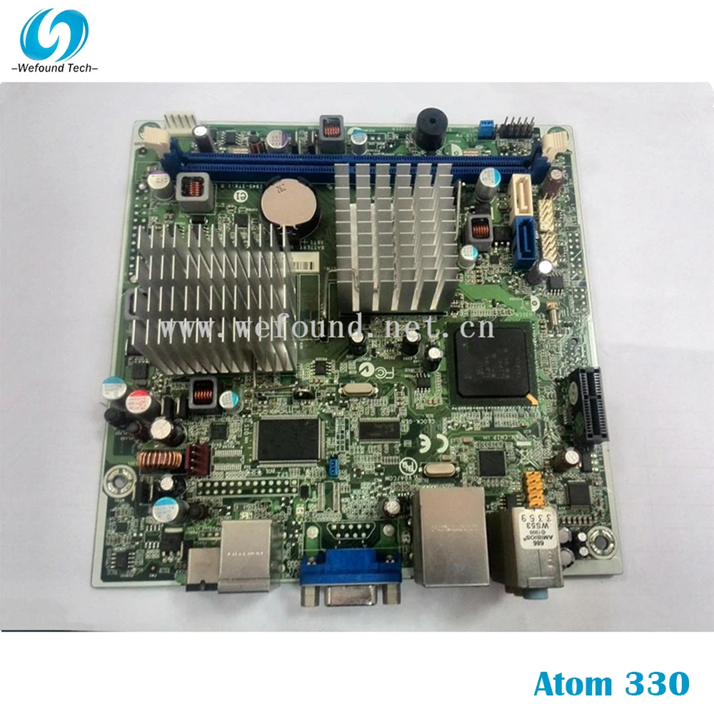 

100% рабочая настольная материнская плата для HP Atom 330 SLG9Y H-I945-ITX 505052-001 Системная плата полностью протестирована