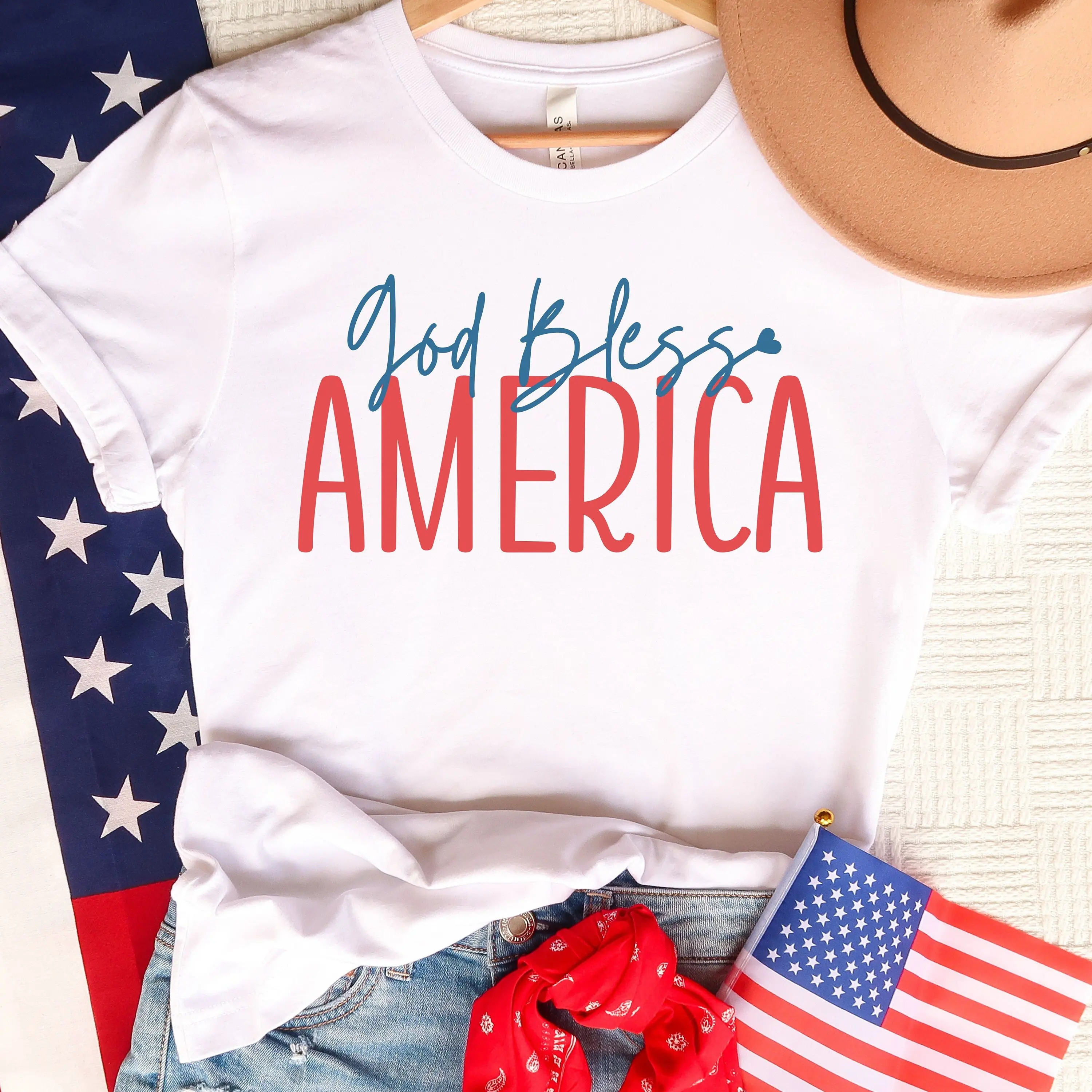 Футболка с надписью God Bless America милый день памяти 4 июля женщины 2023 США