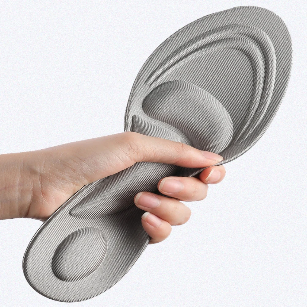 4D Memory Foam Orthopedic Insoles For Shoes Women Men Flat Feet Arch Support Massage Plantar Fasciitis Sports Pad Heel Cushion