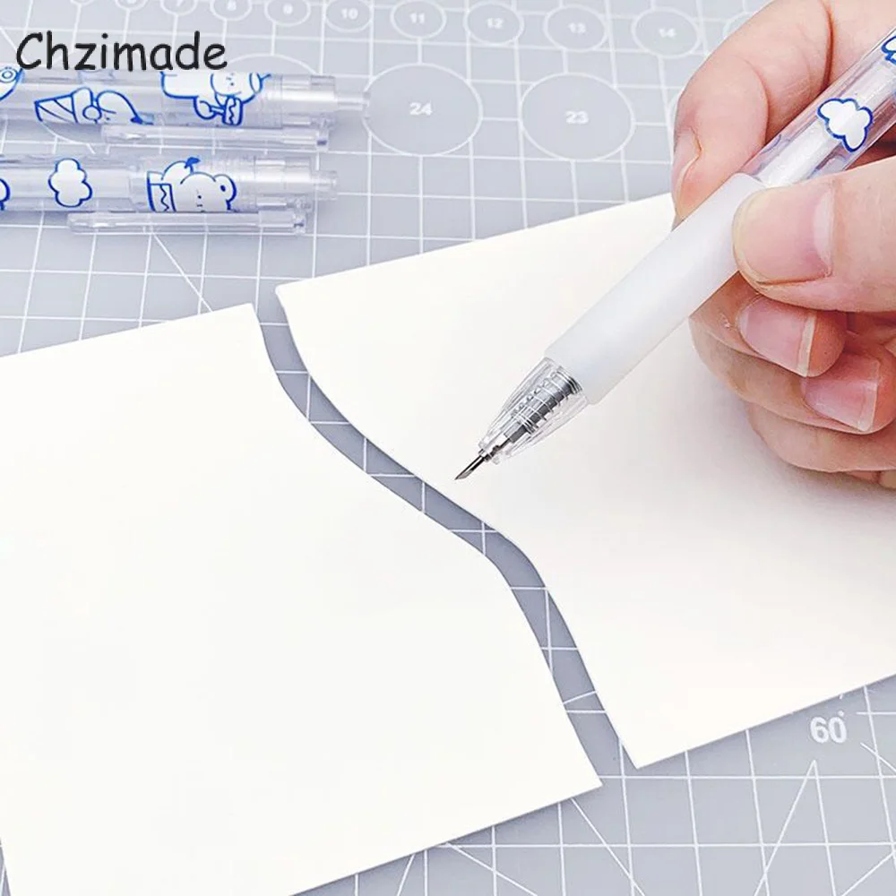 

Chzimade художественный нож, ручка, штамповочный нож, медведь, пресс-нож для резки бумаги, скрапбукинга, инструмент для рукоделия, стикер, точный...