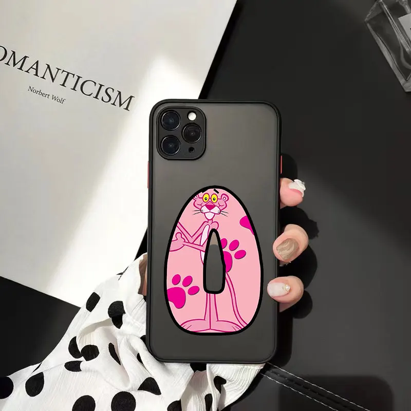 

Fun Cartoon Alphabet Fashion Black Hard Matte Anti-fall Phone Case Suitable for IPhone12 11 Promax X XR Xsmax 12 Mini