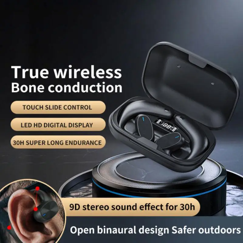 

Digital Display Portable Headphones 5.0 Business Headphone Not In-ear Gaming Headset For Xiaomi HUAWEI Phone Headset