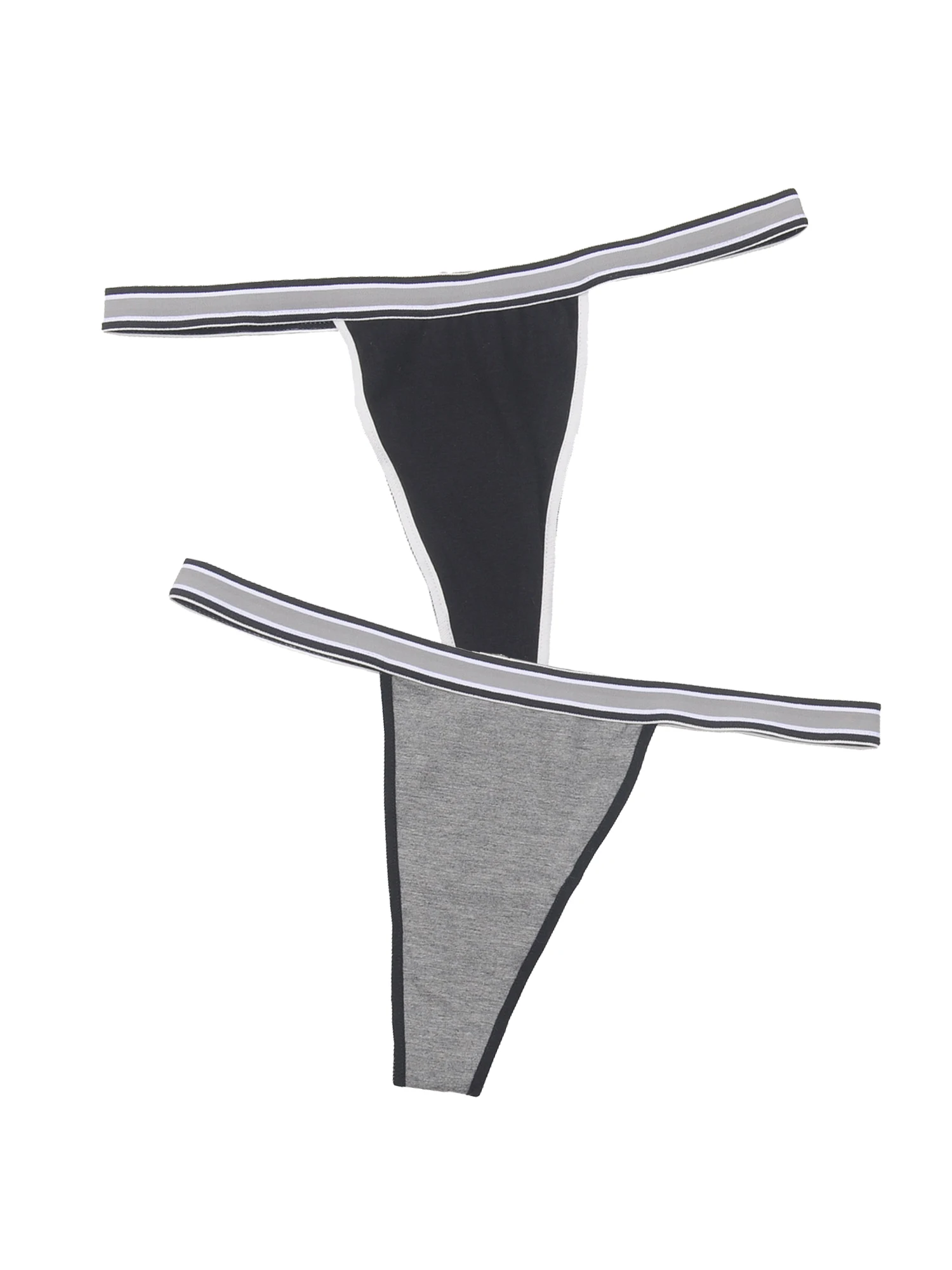 Комплект из 2 сексуальных стрингов женские дышащие хлопковые трусики крутая