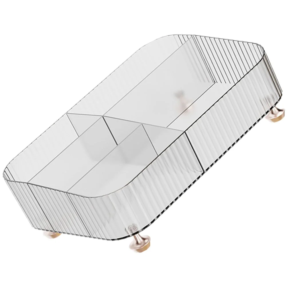 

Tray Organizer Makeup Storage Desktop Bathroom Compartment Jewelry Vanitytabletop Holder Organizing Desk Plate Smalltoiletries