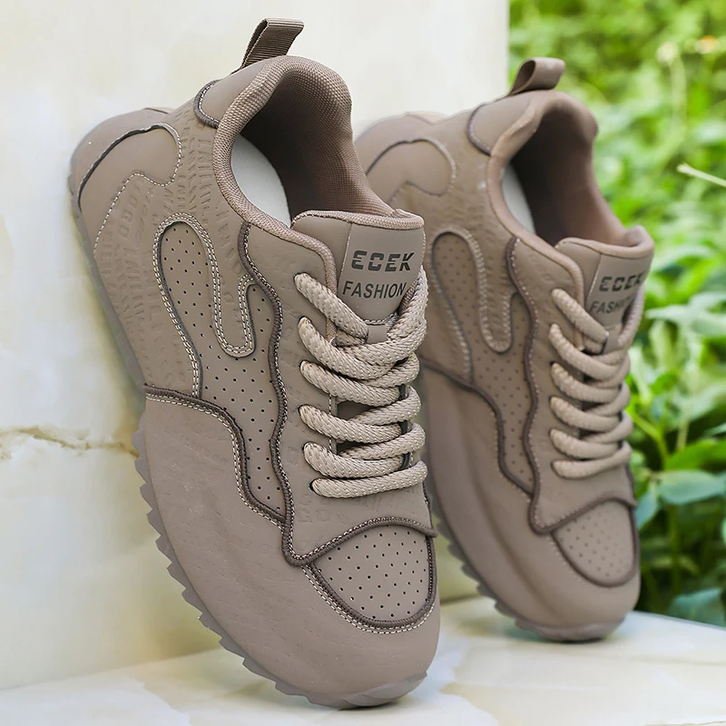 Ozhouzhan Men's Shoes Autumn and Winter Fashion Brand High-Grade Casual Argan Plus size 48 Sports Platform Increased Daddy Tr...