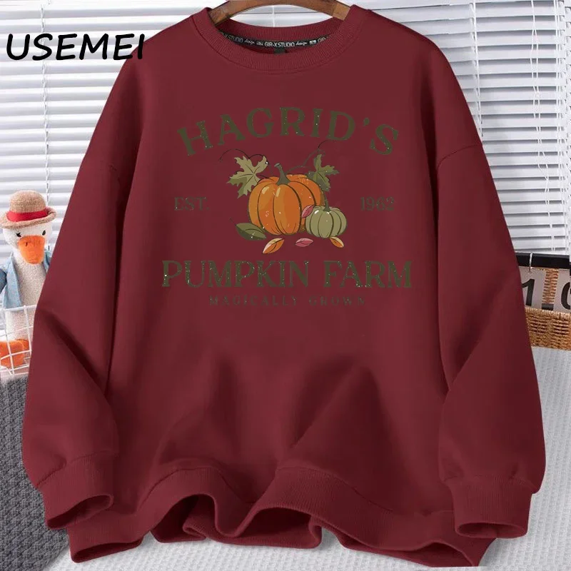 Свитшот Hagrid's с Тыквой и фермой свитшот круглым вырезом для Хэллоуина на День