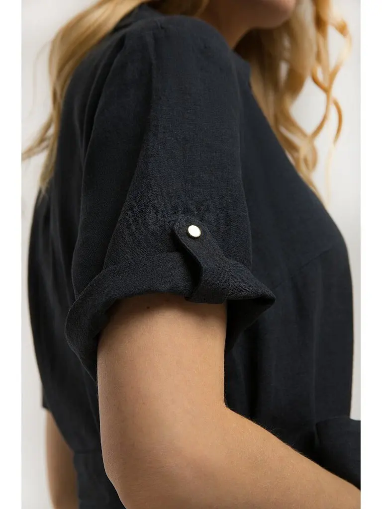 Женское платье Finn с разрезом, летнее макси-платье с цветочным принтом, круглым вырезом и длинными рукавами в стиле А-силуэт для офиса.