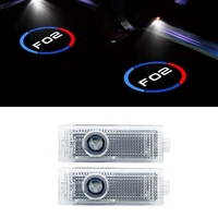 2pcsset car door led welcome light hd projector lamp for bmw f02 7 series logo shadow warning light logo auto accessories