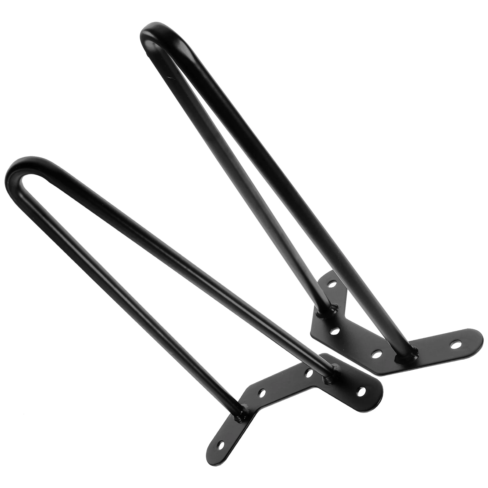 

2 Pcs Hollow Hairpin Legs Table Rbber Floor Protectors Dining Wardrobe Cabinets Diy Chairs Metal Furniture Side Rods