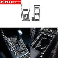 mmii carbon fiber for subaru impreza 2009 2010 2011 car gear shift cup holder panel interior trim decoration sticker accessories