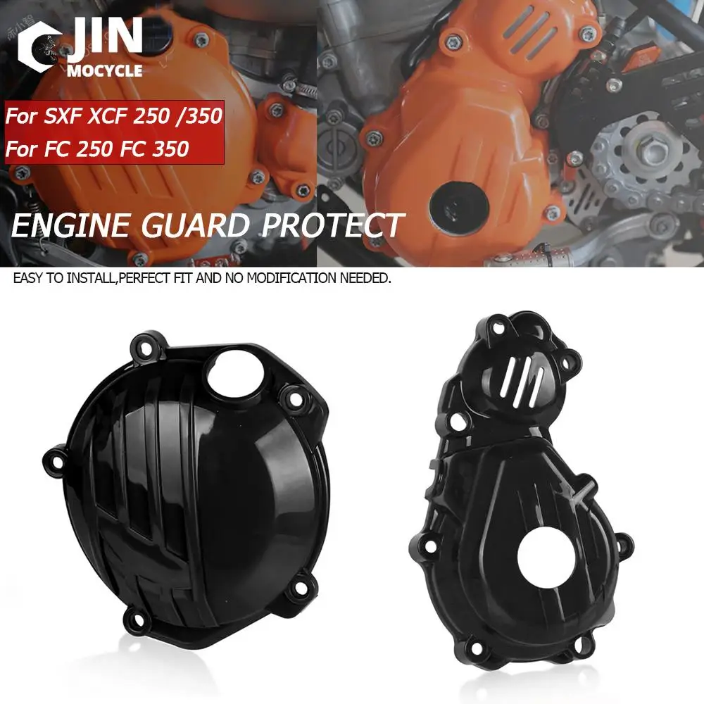 

For SXF XCF 250 350 2016-2020 2021 For Husqvarna FC 250 350 Motocross Clutch Protector Ignition Guard Cover Engine Guard Protect