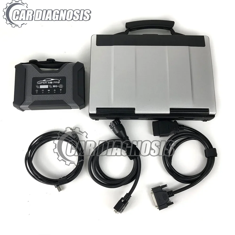 Фото Диагностический инструмент SUPER MB PRO M6 DAS XENTRY WIS EPC Wireless Star Diagnosis Tool Full Configuration для автомобилей, грузовиков и автобусов Mercedes-Benz с ноутбуком CF53 №1