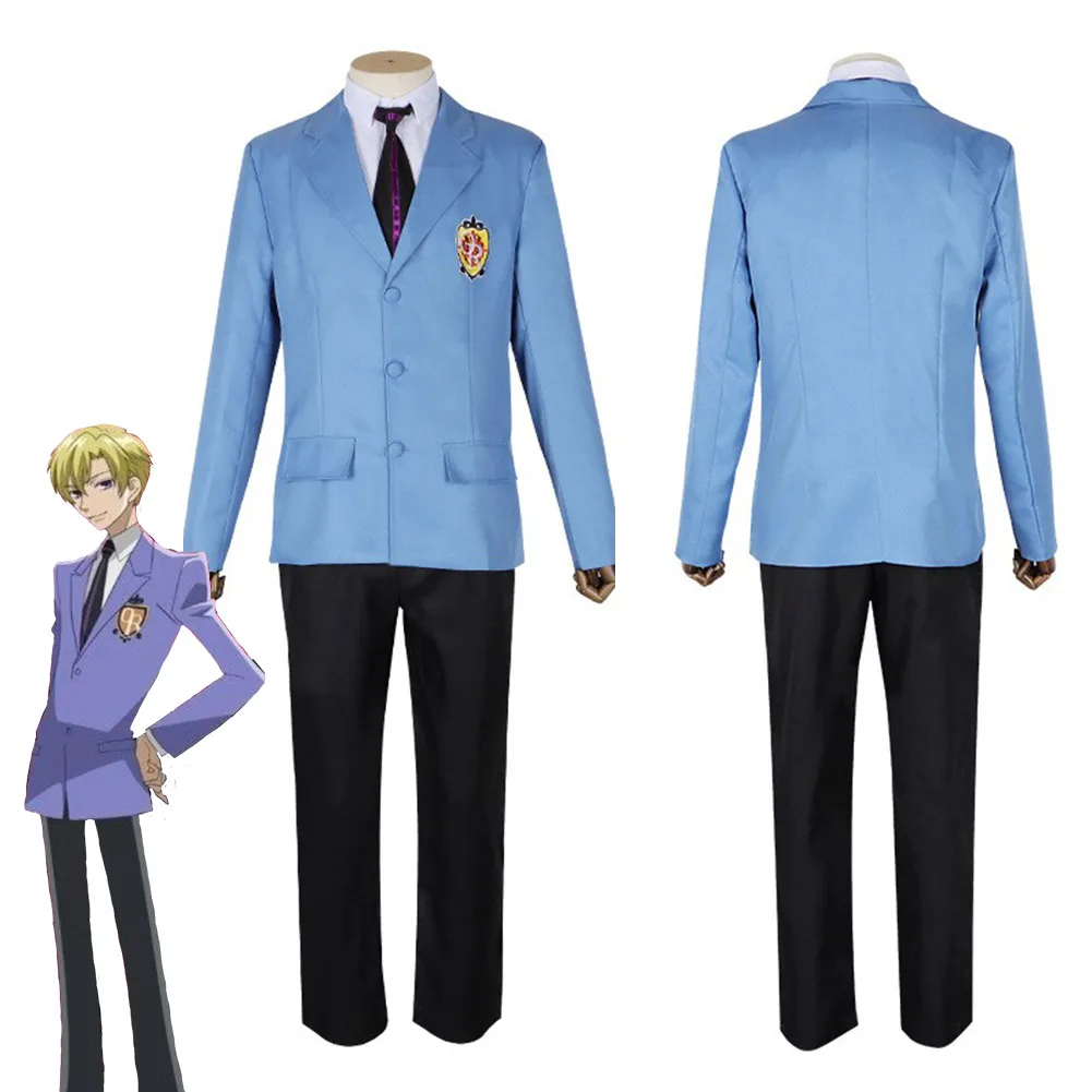 

Ouran High School Host Club Fujioka Haruhi Tamaki Suou Cosplay Costume Uniform Pants Outfits Halloween Carnival Suit