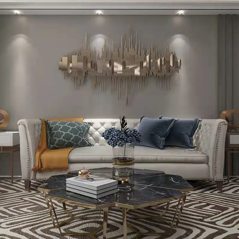 Железная искусство роскошное стильное украшение для стены трехмерное