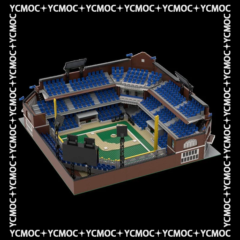 

YcMoc Building Blocks A baseball stadium Technology Bricks DIY Toys For Kids Children Gifts