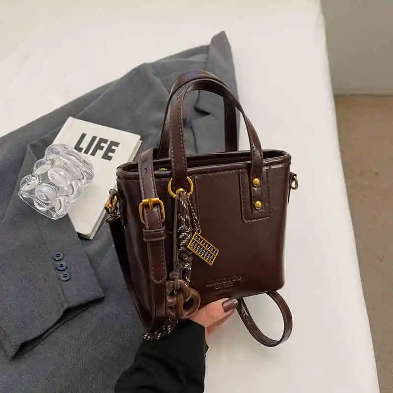 Сумки через плечо в стиле ретро новинка 2025 года женская сумка из искусственной