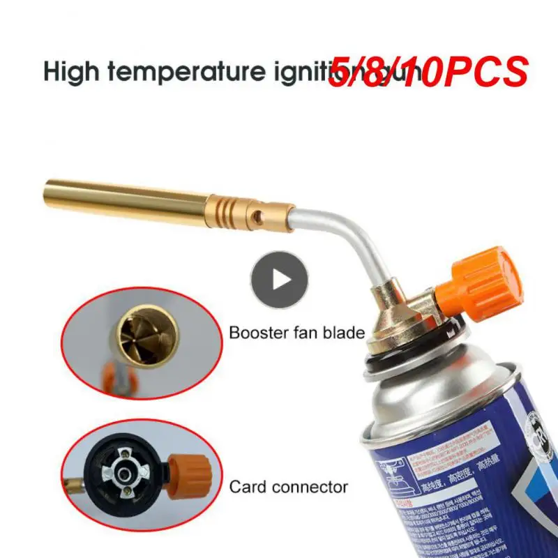 

5/8/10PCS Stainless Steel Barbecue Single-tube Portable Reliable Spray Gun High Temperature Ignition Flamethrower Flame Gun