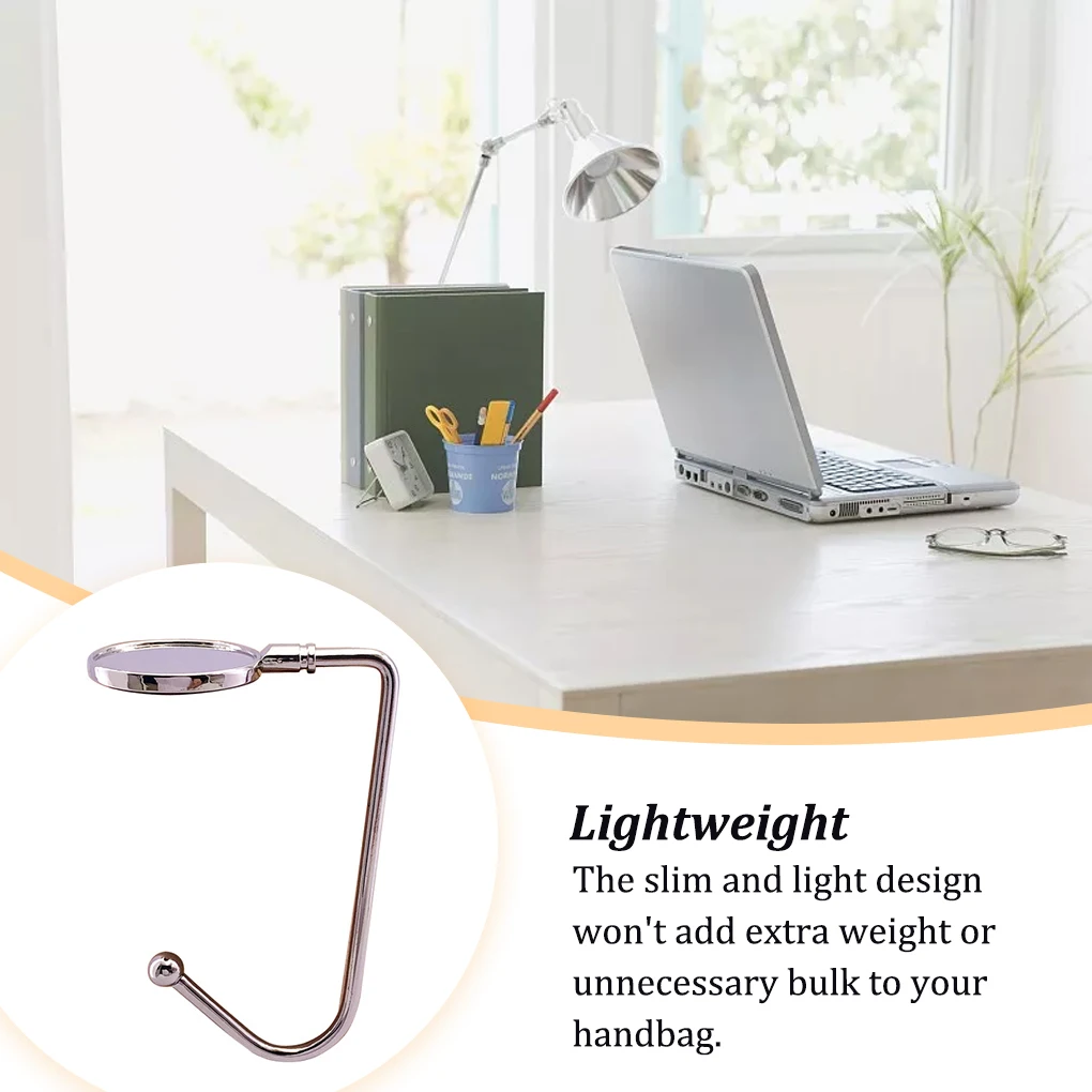 

Крючок для сумки, экономящий пространство, легкие одиночные крючки, безопасная стильная вешалка для сумок, Настольный Органайзер