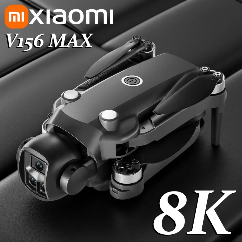 Фото Xiaomi V156 MAX Дрон 8K Воздушная HD Двойная камера Интеллектуальное предотвращение препятствий Бесщеточная мощность 5G WIFI GPS Экран RC Игрушечный дрон №1