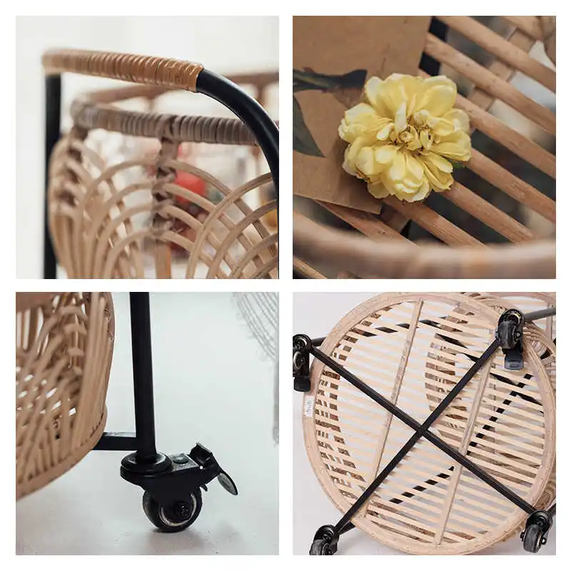 Итальянский дизайн сидячий диван столы для хранения из ротанга современный