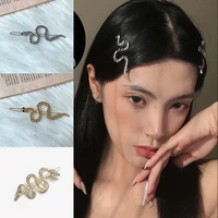 punk rock hairpins snake animals gold metal snake shape hairpins hair clips for women party headpiece hairgrips hair accessories