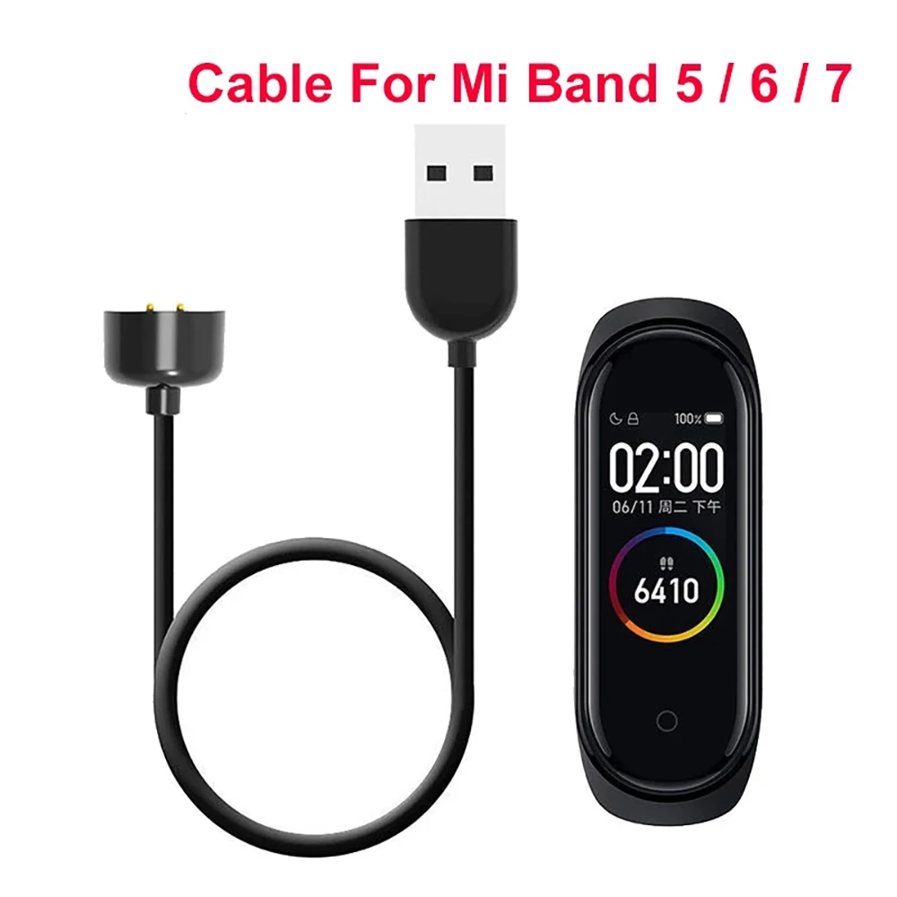 

Charger Cable For Xiaomi Mi Band 5 6 7 USB Smart Wristband Bracelet Mi Band 7 Charging Cable Miband 6 Charger Data Cable