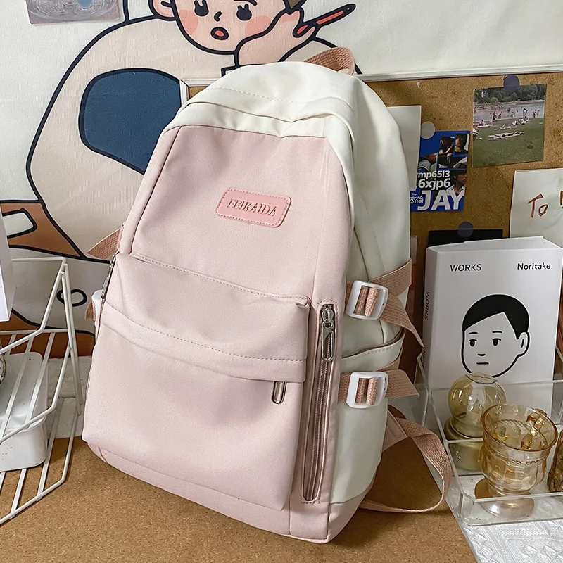 

schoolbag female high school fashion color sen department female backpack day department light college students backpack