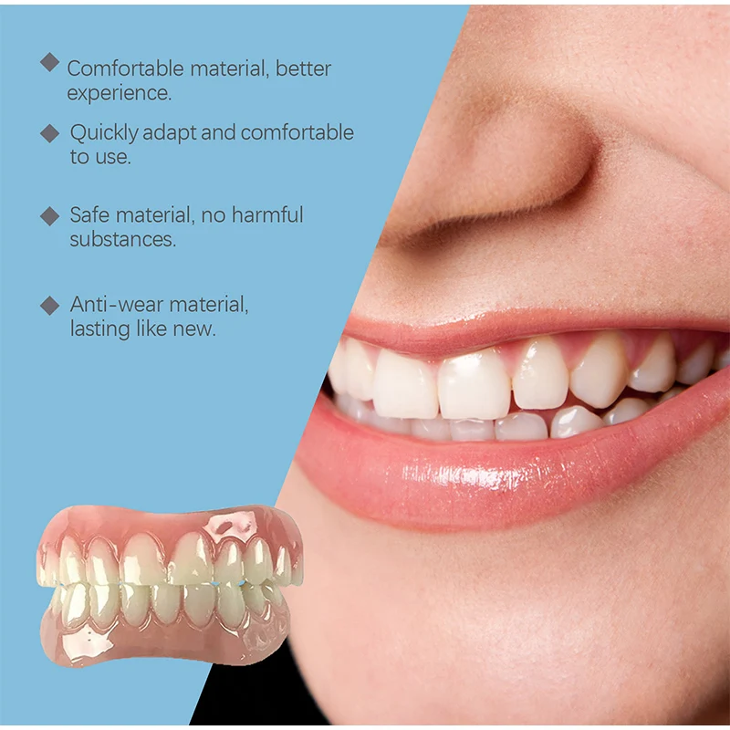 50 г силиконовый набор для зубных протезов силиконовые вкладыши мягкий верхний и