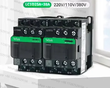 Фото Контакторы Schneider New Black Version AC трехполюсные 3P LC1D25 LC1D32 LC1D38 B7C F7C Q7C M7C 24В 110В 220В 380В №1