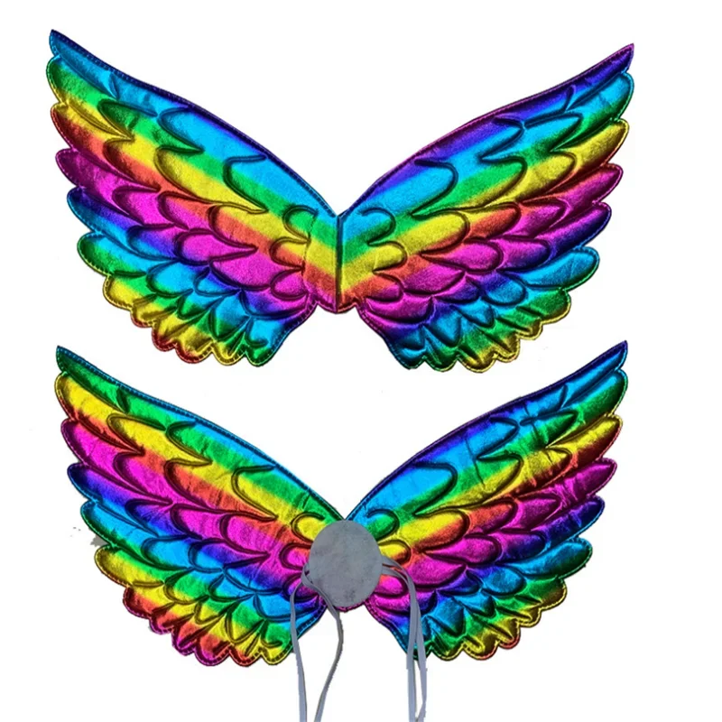 Костюм единорога золотые серебряные крылья для детей принцессы и феи девочек