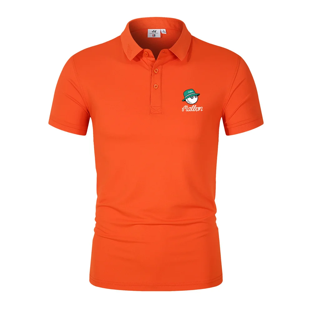2023 New Summer Men's and Women's Golf T-shirt Fashion Tops Short Sleeve Printed Malbon Casual Sports Baseball Jersey Polo Shirt