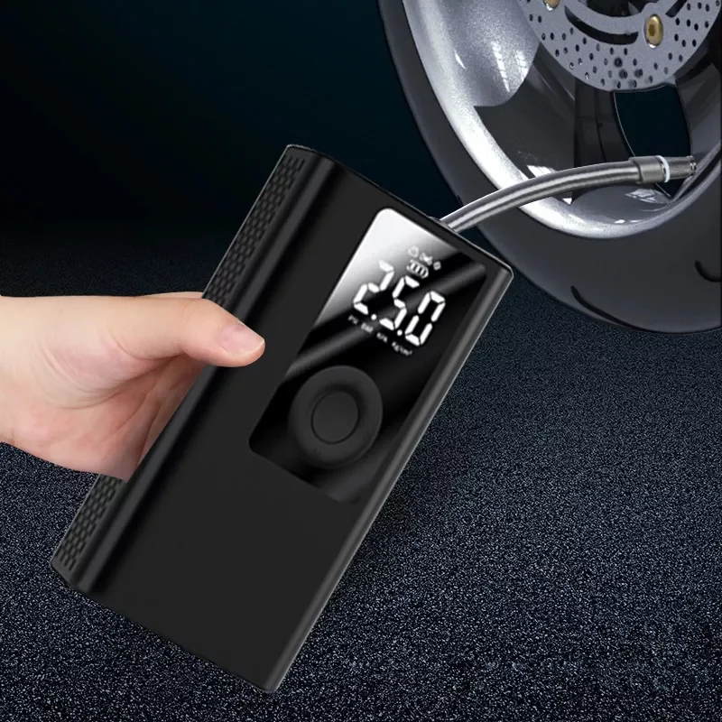 

Electric Air Pump Power Bank Portable Wireless Car Tire Inflator with LED Light Air Compressor for car Bicycle Motorcycle Tire