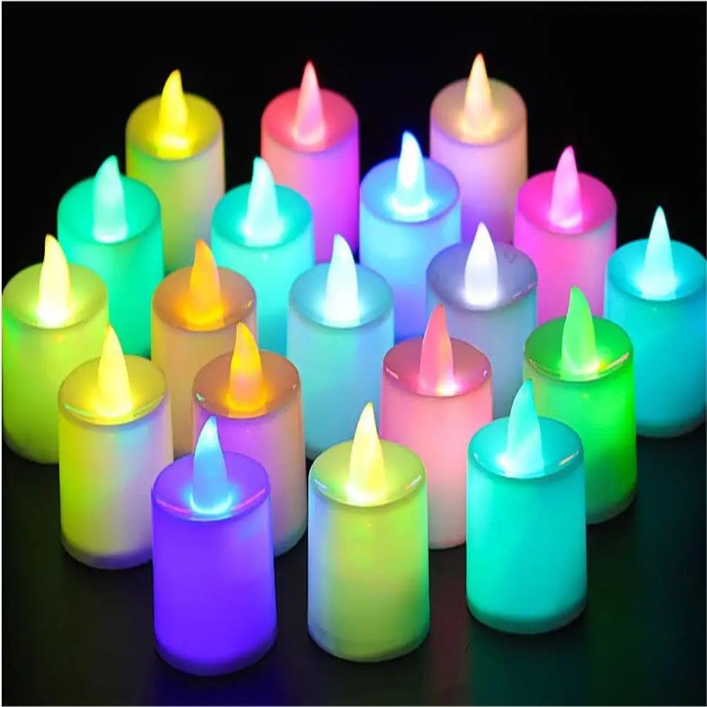 

Flameless Led Electronic Candle Light Fake Candles Decorations For Bar Party Wedding