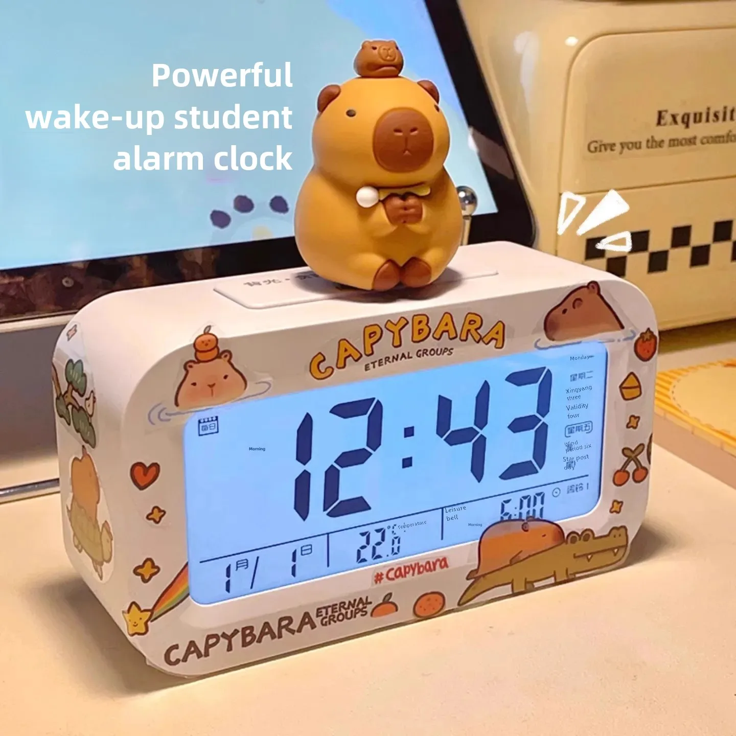 Будильник для студенческой спальни цифровые настольные часы креативные умные