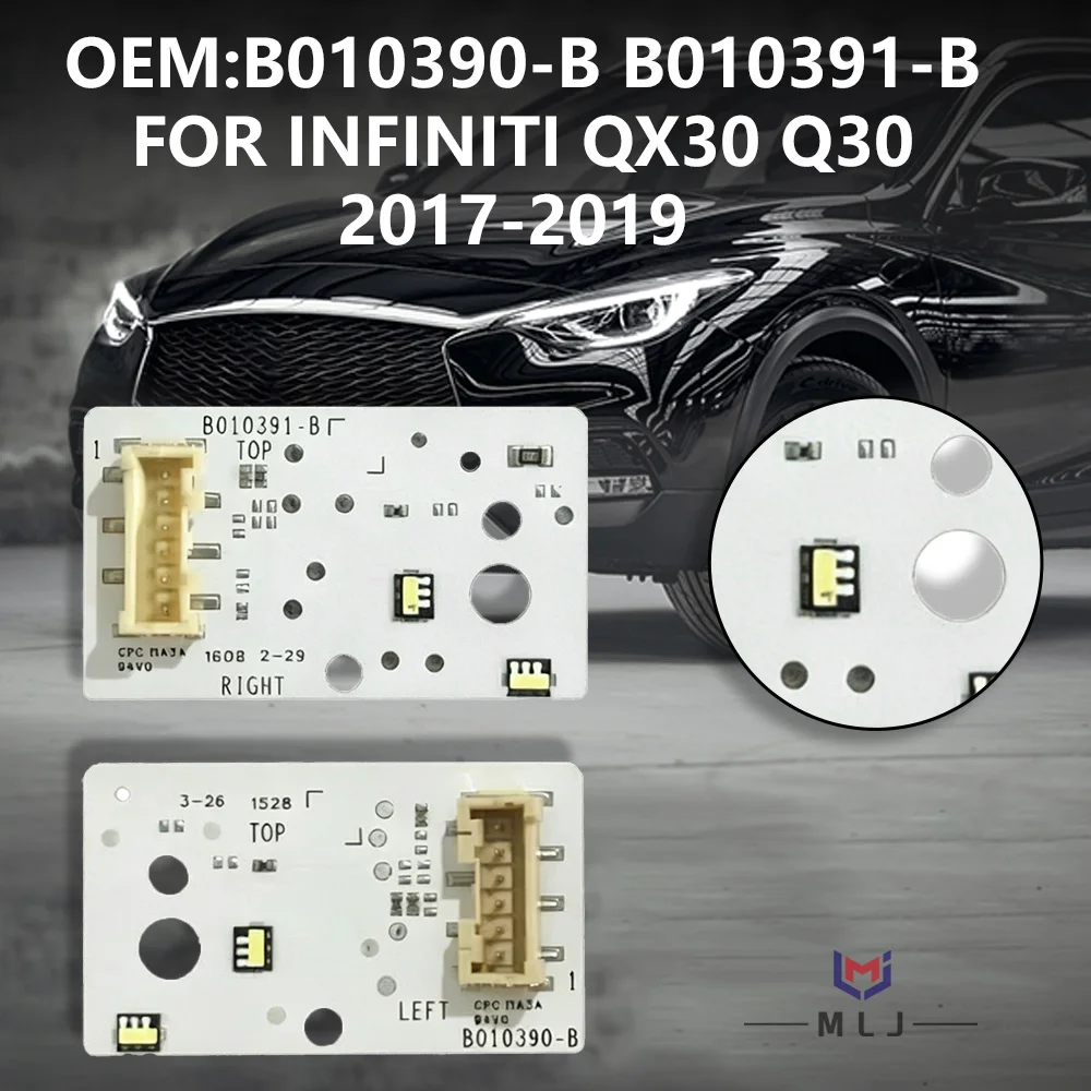 Фото OEM B010390-B B010391-B Светодиодные платы DRL Supre White для замены дневных ходовых огней для Infiniti Q30 QX30 2017-2019 №1