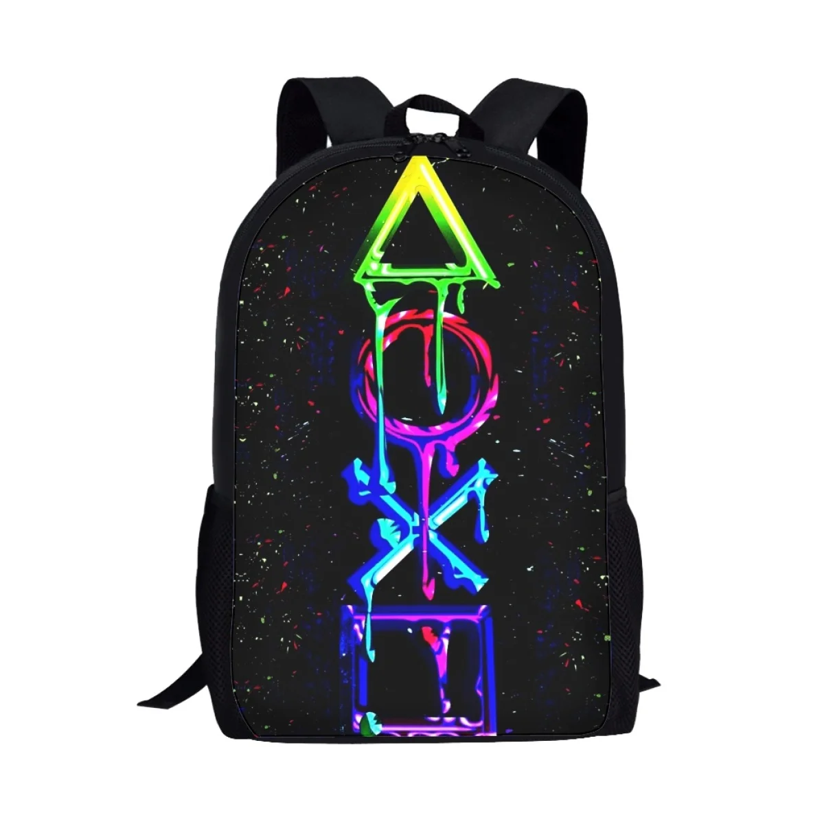 17 Inch Personality Print School Bag for Children 2023 High Quality Polyester Backpack Cool Student Boys Bags Spring Outing