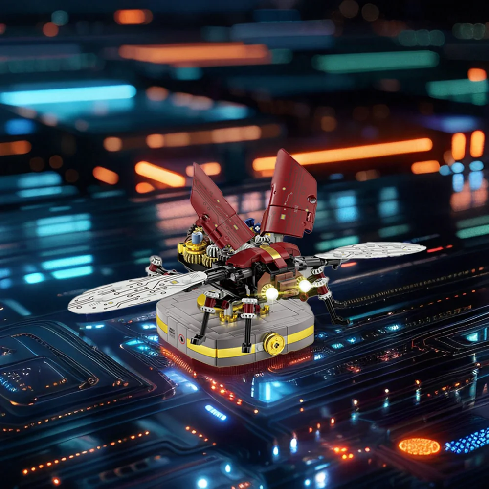 Механические блоки Doubuilt с насекомыми